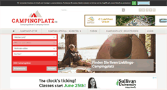 Desktop Screenshot of campingplatz.de