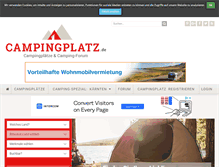 Tablet Screenshot of campingplatz.de